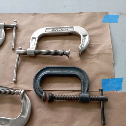 Stainless steel clamps new for carpenters and blacksmiths rustproof