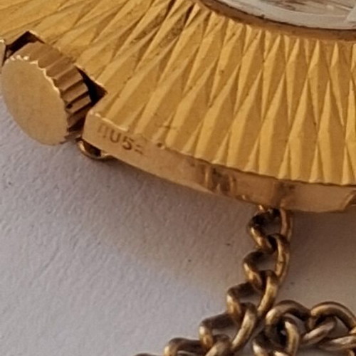 Retro Chaika Gold Plei Women's Winding Necklace Watch like new
