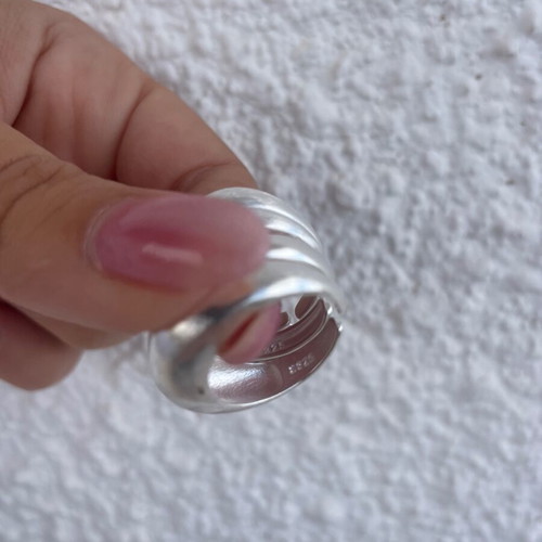 Silver 925 3 Piece Ring Set New