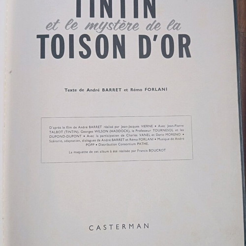 Tintin French 2 books used, Les Oranges Bleues & Toison d'Or
