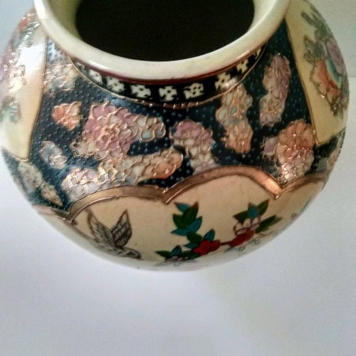 Royal Satsuma vases used, pack of 3, height 23 cm