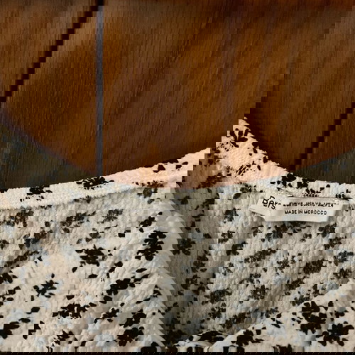 Bershka dress white with flowers like new