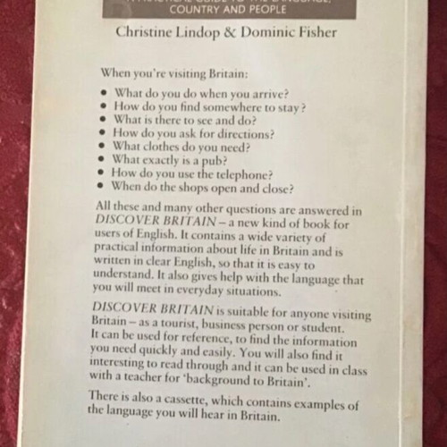 Britain guide used, English language