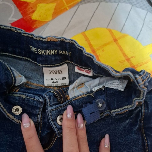 Zara boys' jeans like new, pack of 4, slim fit, size 110 cm