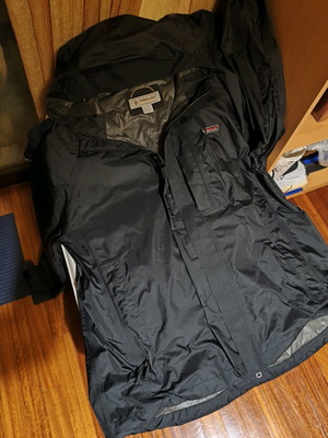 Timberland windbreaker jacket, size XL, black
