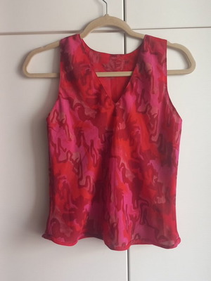 Double Fache women's blouse, organza, handmade, size S