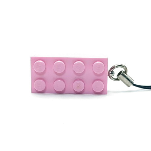 LEGO Strap Pink 2x4 Brick Keychain