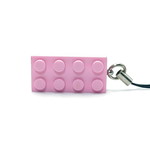 LEGO Strap Pink 2x4 Brick Keychain