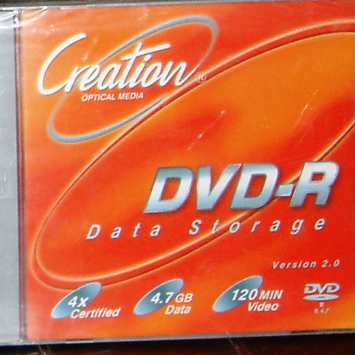DVD-R Creation new, sealed airtight packaging