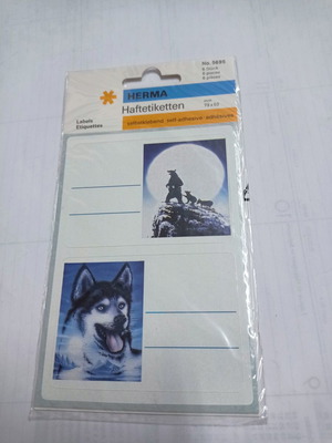 Animal design labels used for notebooks and books
