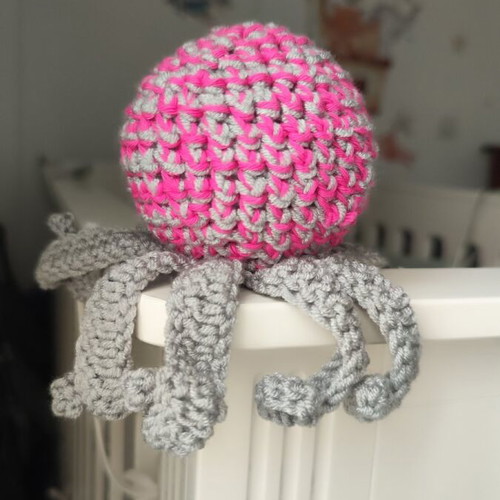 Handmade knitted octopus toy new