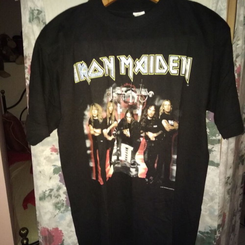 Iron Maiden The X Factor Tour 95-96 short sleeve shirt used, size L