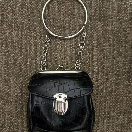 Alexi Andriotti small handbag like new, black and silver