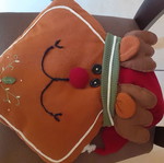 Christmas pillow Reindeer like new