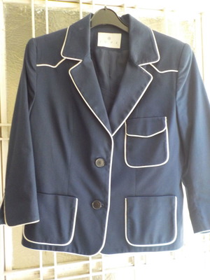 Jupe blue jacket with 3/4 sleeve, like new, unworn