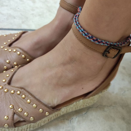 Brown Leather Sandals 37 | Gianna Kazakou