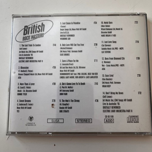 British Rock Masters 1999 CD used, various artists