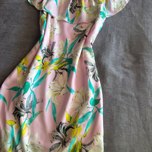 Sisley printed midi dress with floral pattern