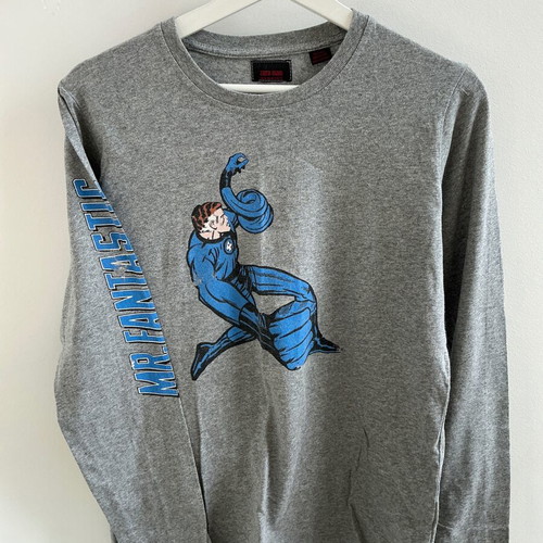 Mr Fantastic vintage long sleeve t-shirt Zara medium gray like new