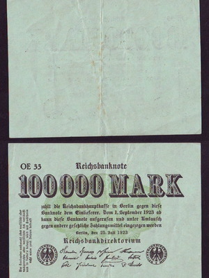 Germany 100 000 Mark 1923 μεταχειρισμένο
