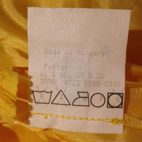 Comma dress 100% silk new, yellow, size 38