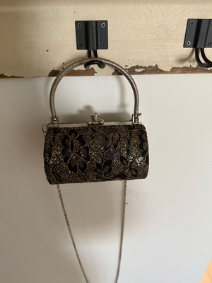 Evening shoulder bag black new