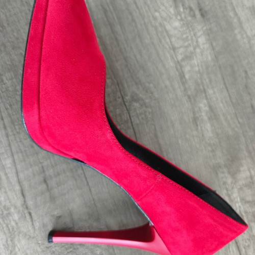 Lynne red pumps like new, size 37, 12cm heel