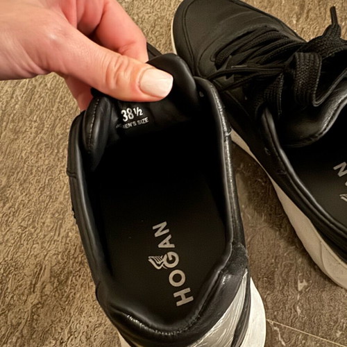 Hogan sneakers like new, size 38.5, black and white