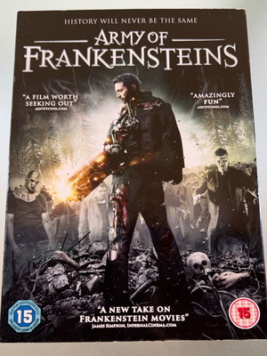 Army of Frankensteins DVD μεταχειρισμένο, θρίλερ τρόμου φαντασίας