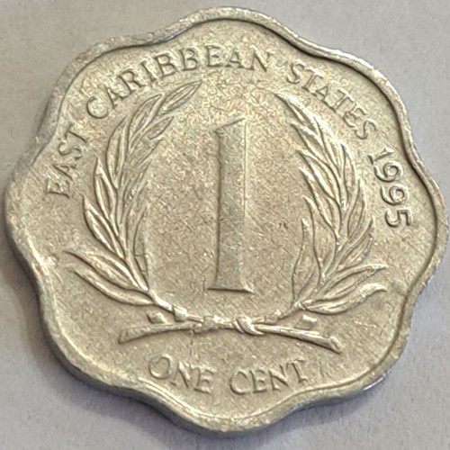 1 Cent East Caribbean States 1995 new