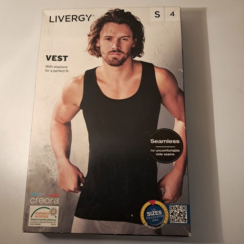 Livergy Black Men's Sleeveless Vest Size S New