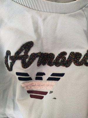 Armani Jeans sweatshirt 12 years old, like new, turquoise