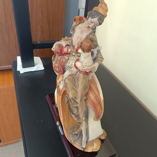 Mex Brothers collectible decorative sculpture used, Art Nouveau mother and child