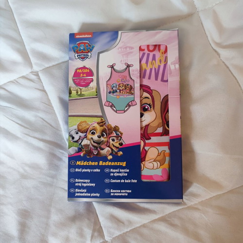 Paw Patrol Girls One-Piece Swimsuit Pink Size 98/104 Brand New