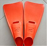  Βατραχοπέδιλα Ocean Καουτσούκ Πορτοκαλί Νο 36-37 για κολυμβητήριο