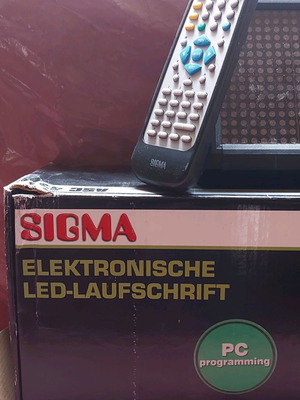 Sigma ASK 434 LED light sign new in box