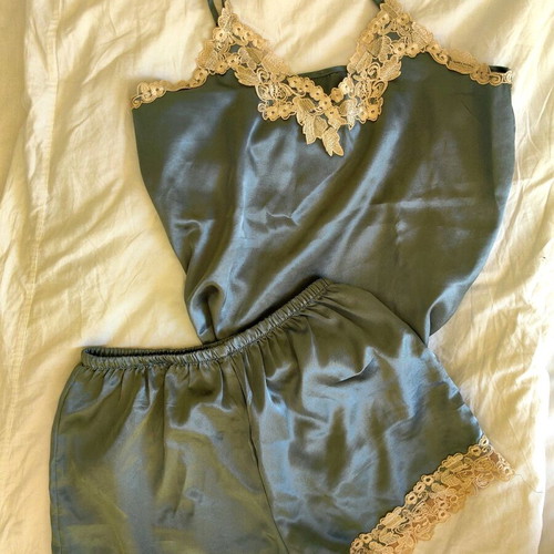 Women's Pajama Set like new, turquoise, size M