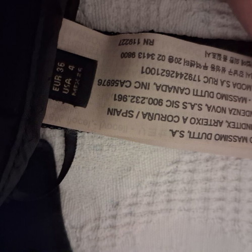 Massimo Dutti black midi skirt with belt like new