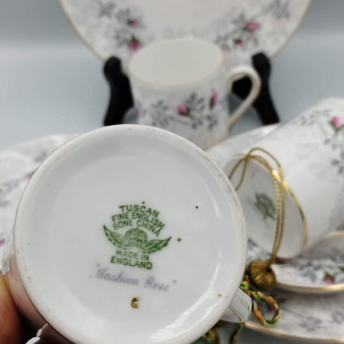English bone china Tuskan England coffee set like new