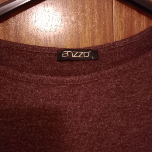 Enzzo blouse large like new, black and purple