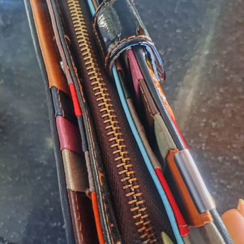 Leather large wallet