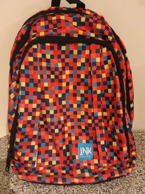 School backpack like new with two zippered compartments