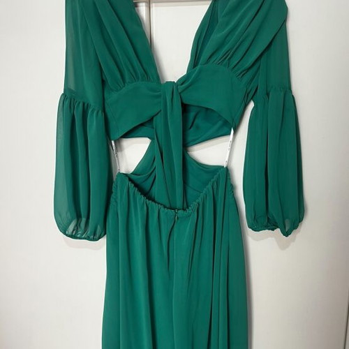 BSB long dress like new, size 38, green with cutouts