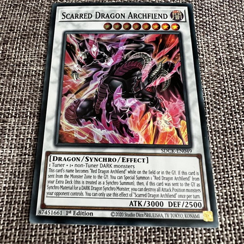 Scarred Dragon Archfiend Ultra Rare Mint Yu-Gi-Oh! Card