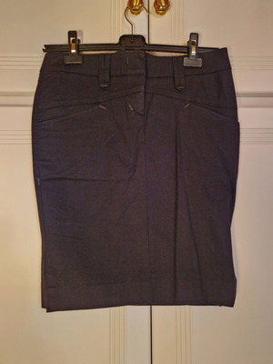 Pencil skirt black cotton, size S, like new