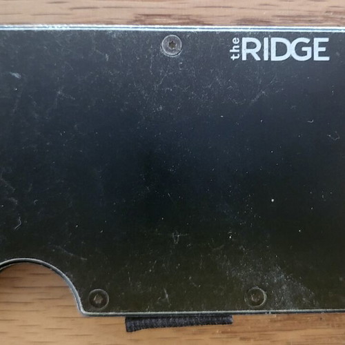 Ridge Wallet with RFID Blocking, black