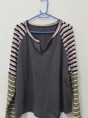 Shein women's T-shirt 3XL like new, gray multicolor