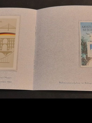 Germany 1990-91 feyge stamps new in luxury four-leaf folder with pockets 4 pcs