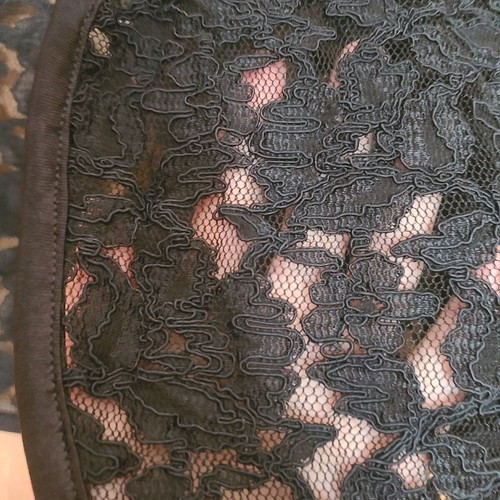 Vintage Lace bolero used, black goth style