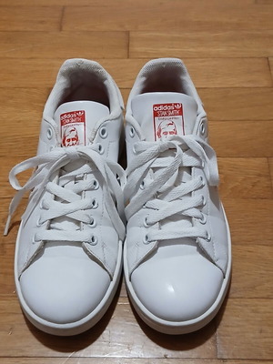 Adidas Originals Stan Smith αθλητικά μεταχειρισμένα, μέγεθος 38,5, άσπρα και κόκκινα